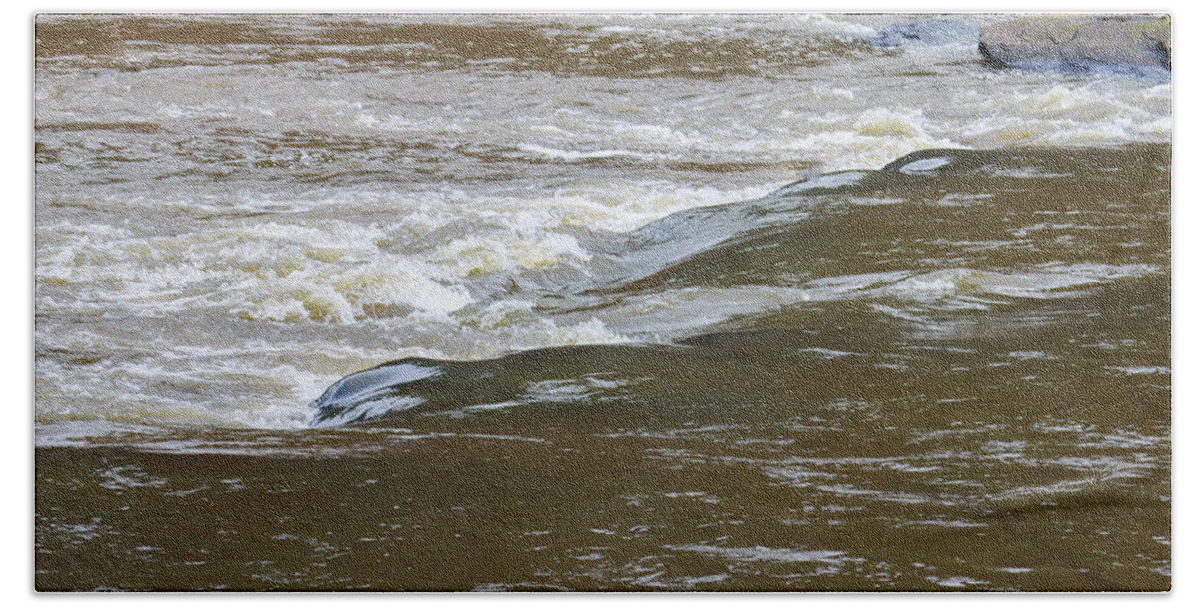 Flint River Beach Towel featuring the photograph Some Flint River Flows by Ed Williams