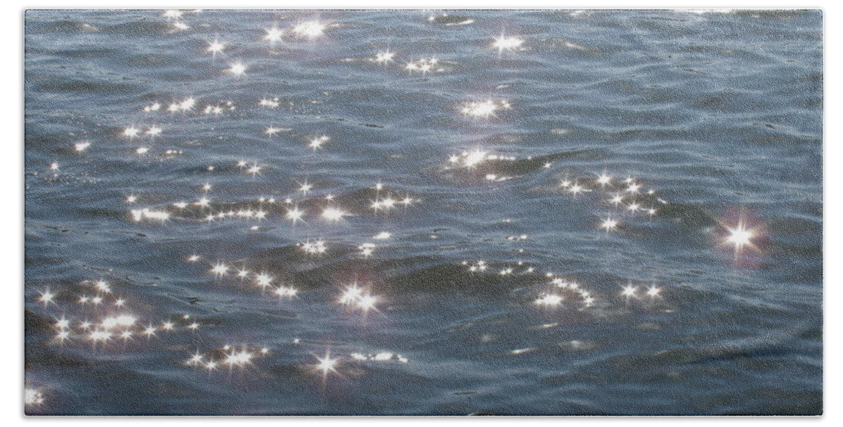 Sparkle Beach Towel featuring the photograph Sparkling Waters by Deborah Crew-Johnson