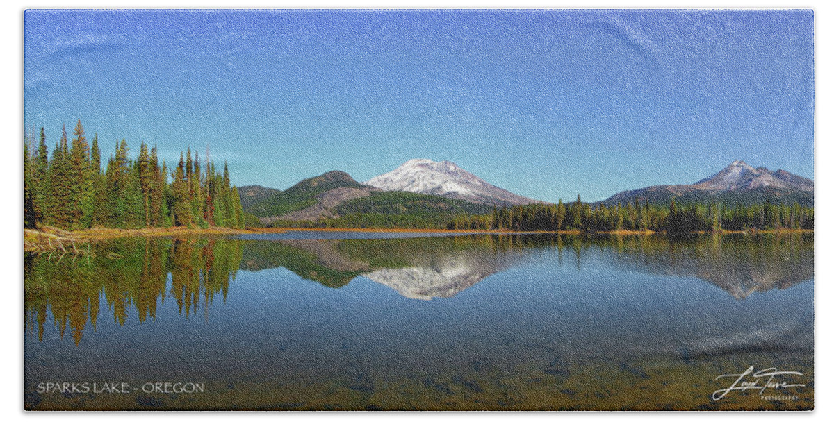 Panorama Beach Towel featuring the photograph Sparks Lake Panorama by Loyd Towe Photography