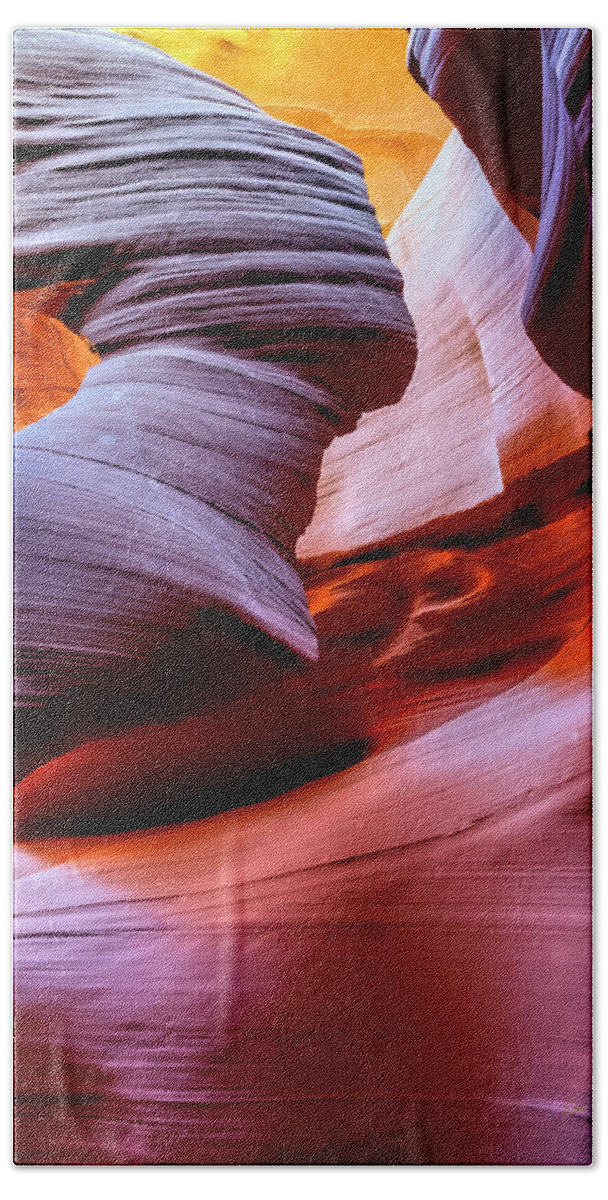 Antelope Canyon Beach Towel featuring the photograph Spirit by Dan McGeorge