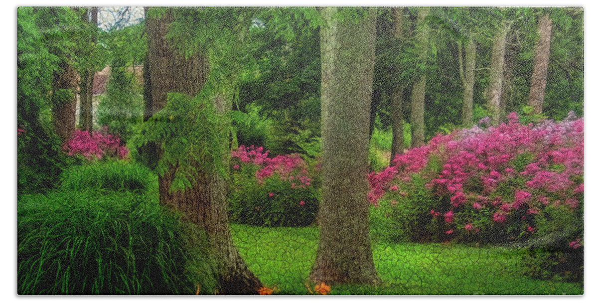 Flower Beach Towel featuring the photograph Spring Gardens by Shelia Hunt
