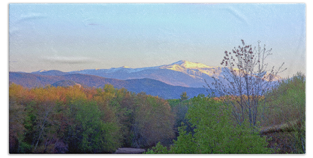 Mt Washington Nh Beach Towel featuring the photograph Spring in The White Mountains by John Rowe