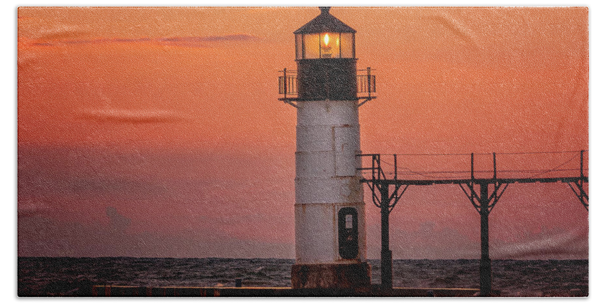 Sunset Beach Towel featuring the photograph St. Joe 1 by Bill Frische