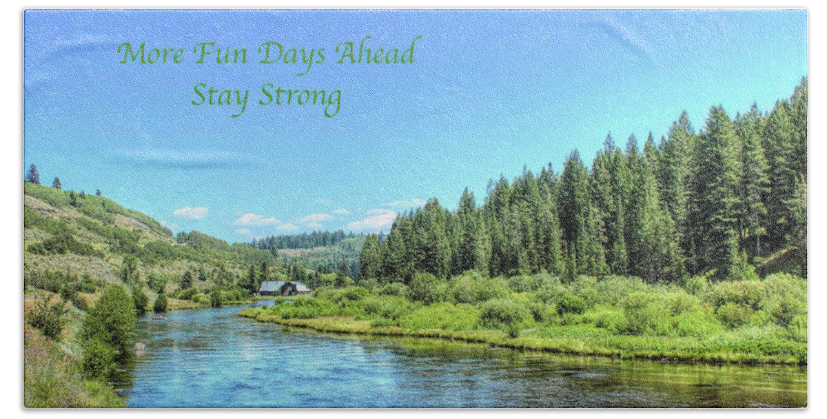 Henry's Fork Beach Towel featuring the photograph Stay Strong by Lorraine Baum