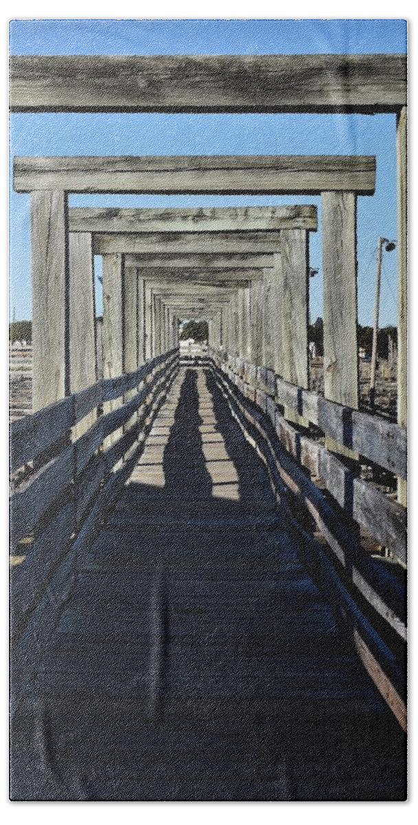 Fort Worth Stockyards Beach Towel featuring the photograph Stockyards Catwalk by Alden White Ballard