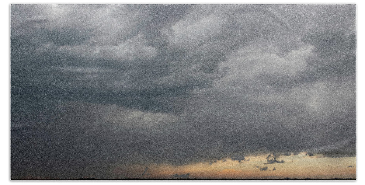 Storm Beach Towel featuring the photograph Storm Chasing 0506 by Bob Neiman