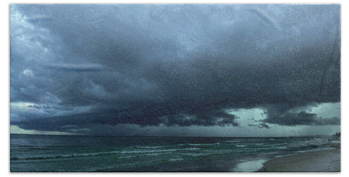 Storm Beach Towel featuring the photograph Stormy seas by Jamie Tyler