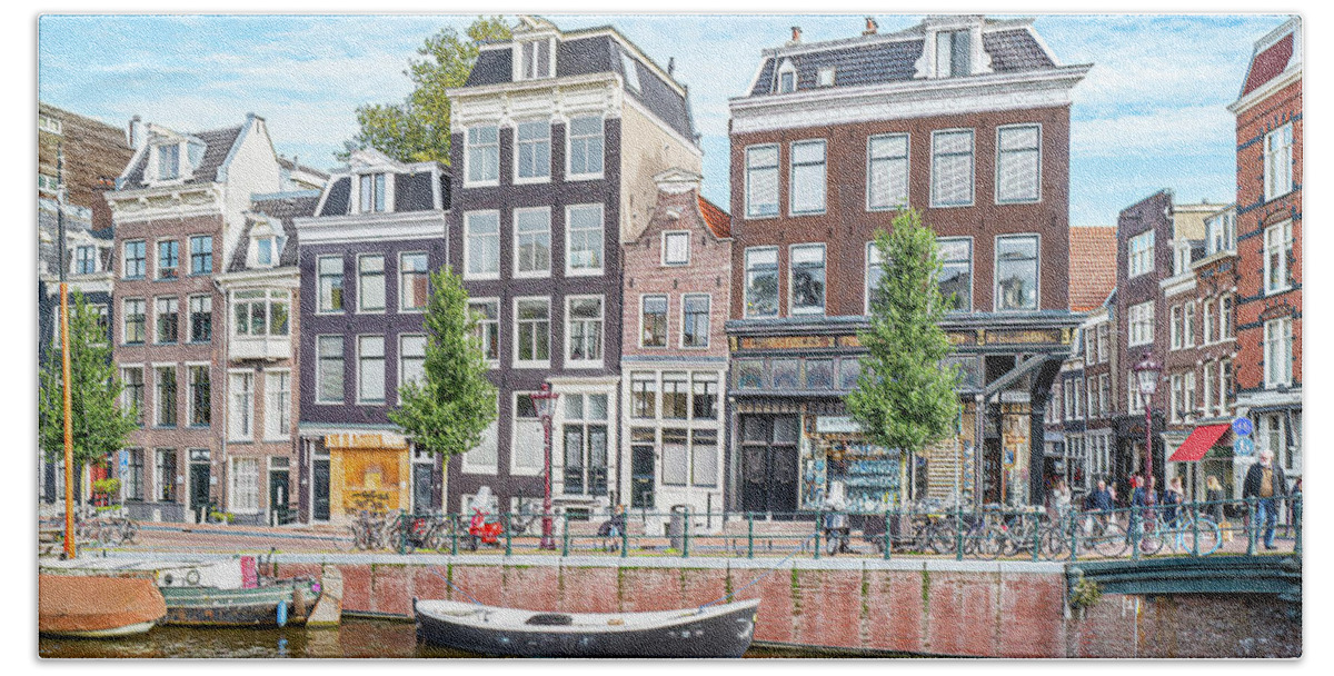Amsterdam Beach Towel featuring the photograph Streets of Amsterdam by Marla Brown