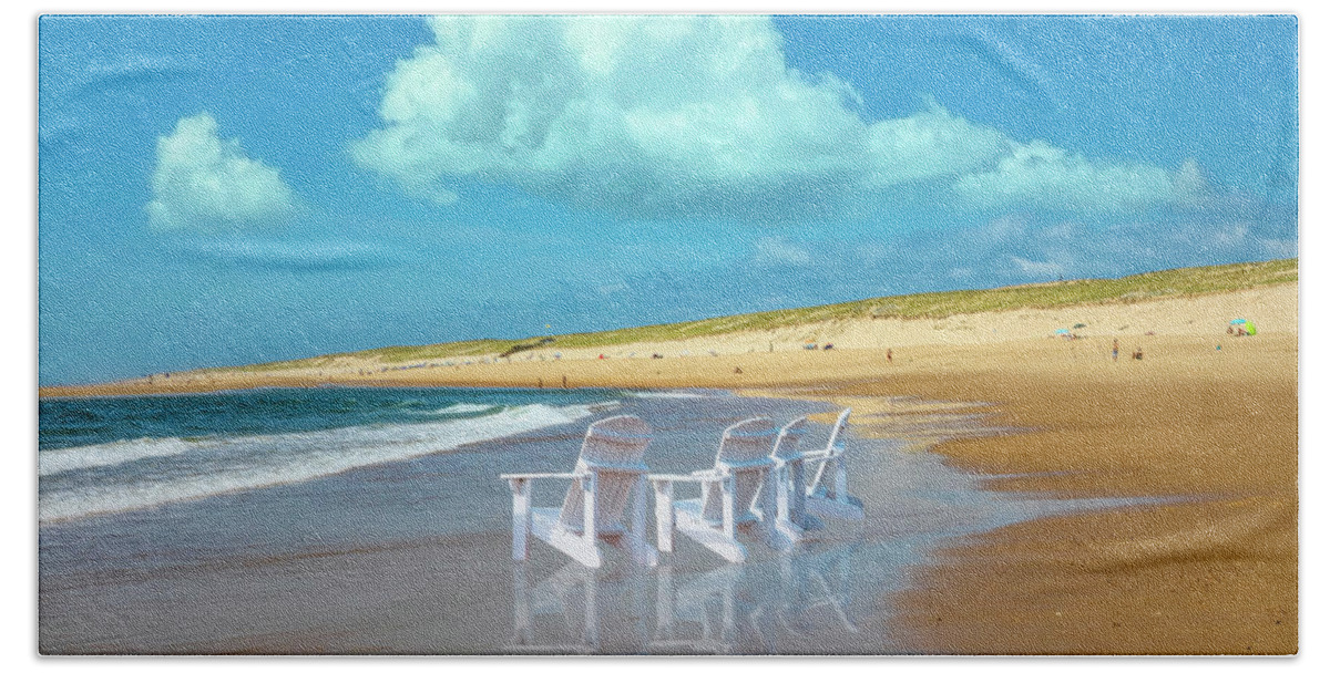 Beach Beach Towel featuring the photograph Summertime Beach by Debra and Dave Vanderlaan