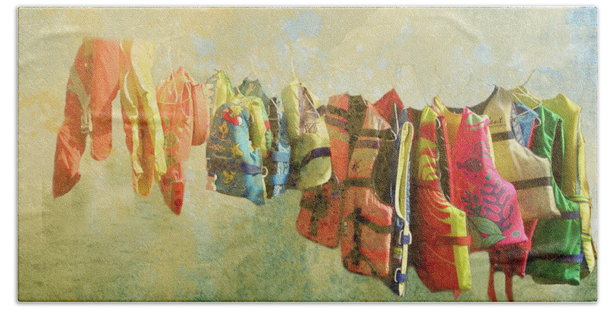 Summer Beach Towel featuring the digital art Summertime by Linda Cox