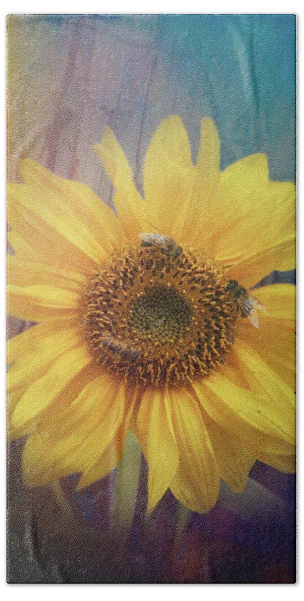 Botanical Beach Towel featuring the photograph Sunflower by Sue Leonard