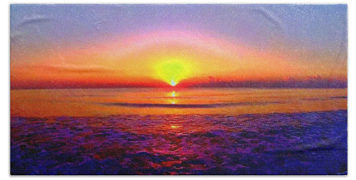 Sunrise Beach Towel featuring the photograph Sunrise Beach 13 by Rip Read