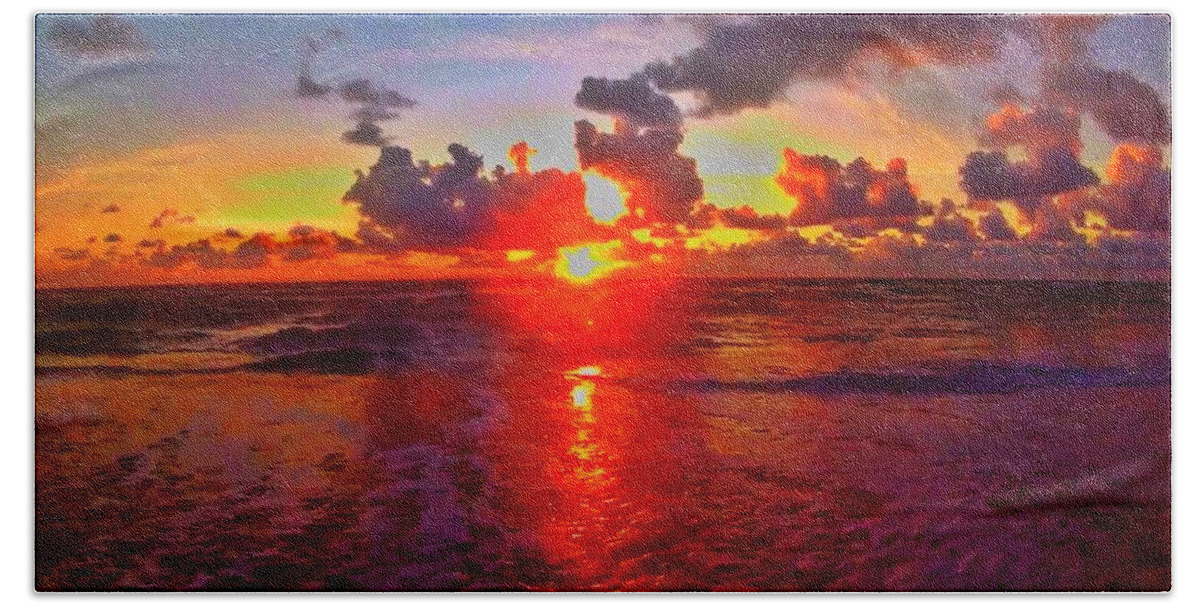 Sunrise Beach Towel featuring the photograph Sunrise Beach 856 by Rip Read