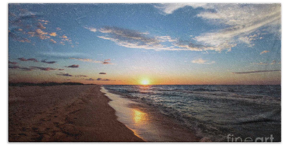 Sun Beach Towel featuring the photograph Sunrise on Opal Beach, Pensacola Beach, Florida by Beachtown Views