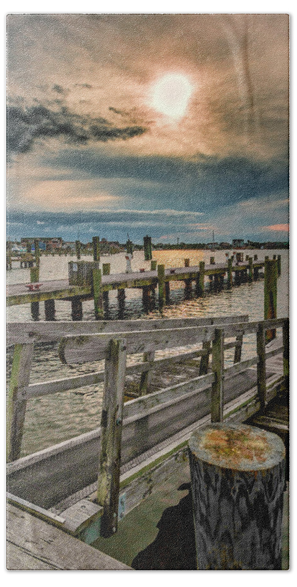 North Carolina Beach Towel featuring the photograph Sunrise Over Silver Lake Outer Banks by Dan Carmichael