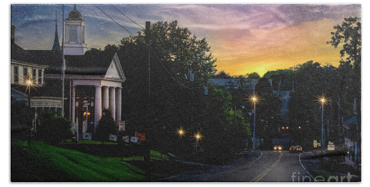 Sunset Beach Towel featuring the photograph Sunset at Historic Blountville by Shelia Hunt