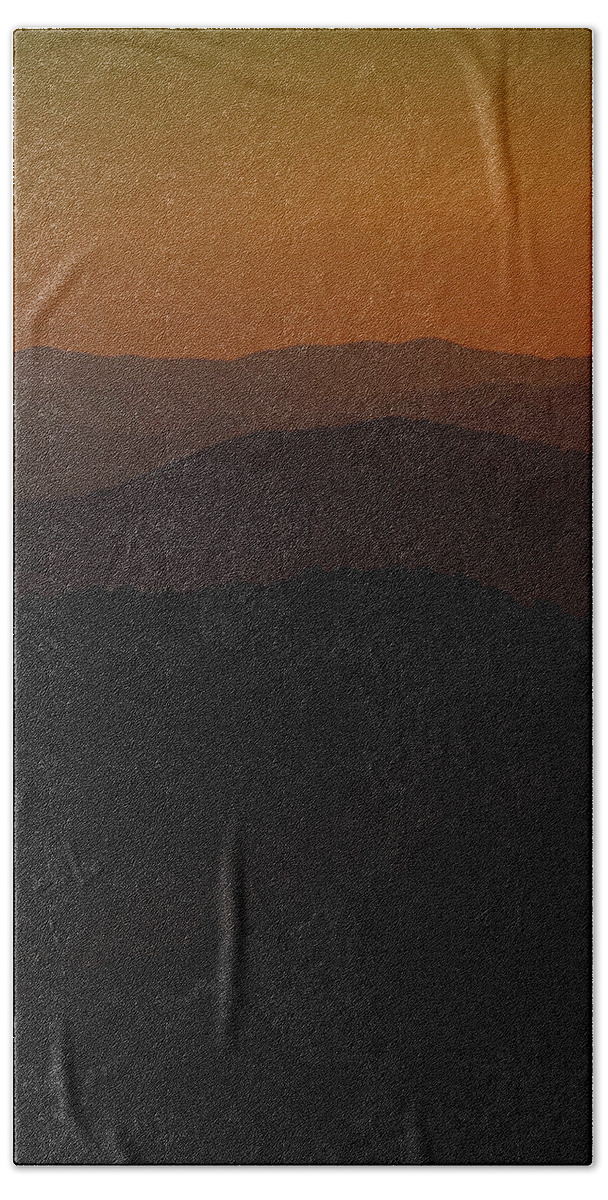 Mountain Beach Towel featuring the photograph Sunset Layers by Go and Flow Photos