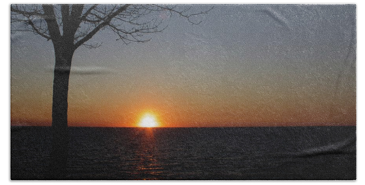 Sunset Beach Towel featuring the photograph Sunset by Yvonne M Smith