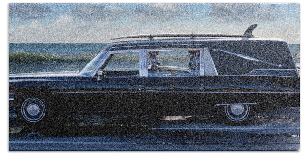 Surfer Beach Towel featuring the photograph Surfer Wagon by Laura Fasulo