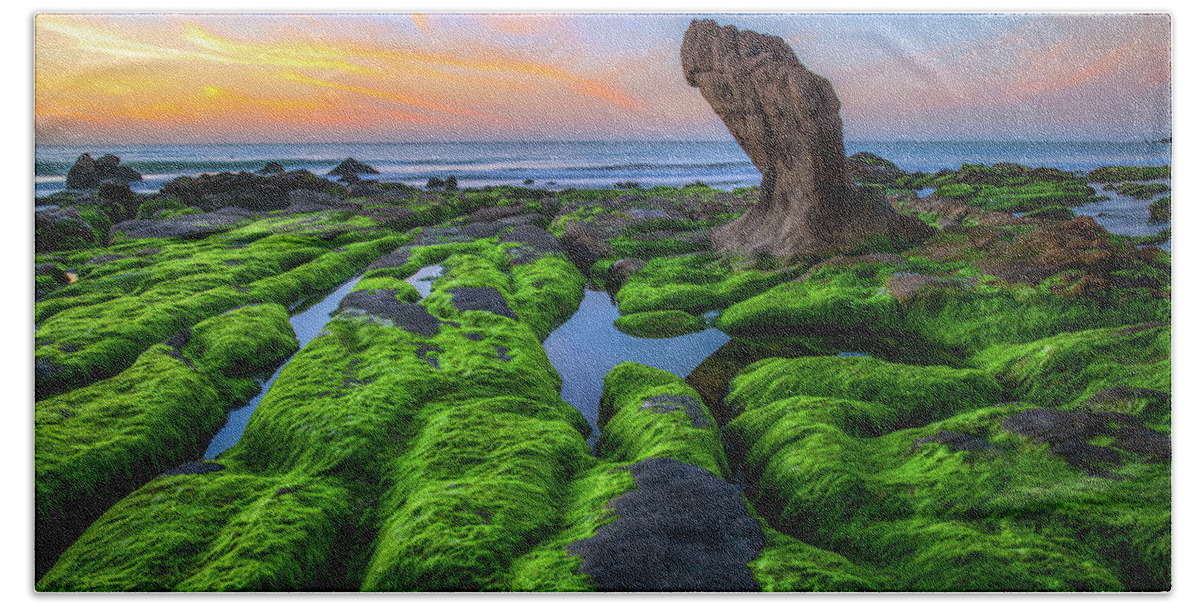 Awesome Beach Towel featuring the photograph The ancient rock by Khanh Bui Phu