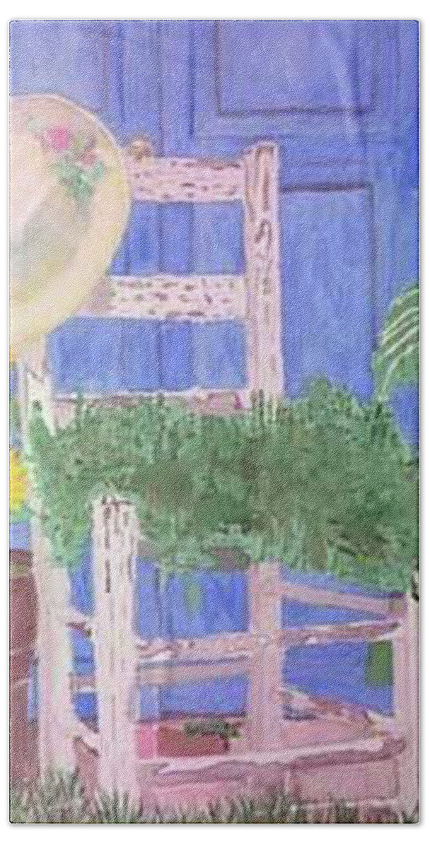  Beach Towel featuring the painting The Chair by John Macarthur