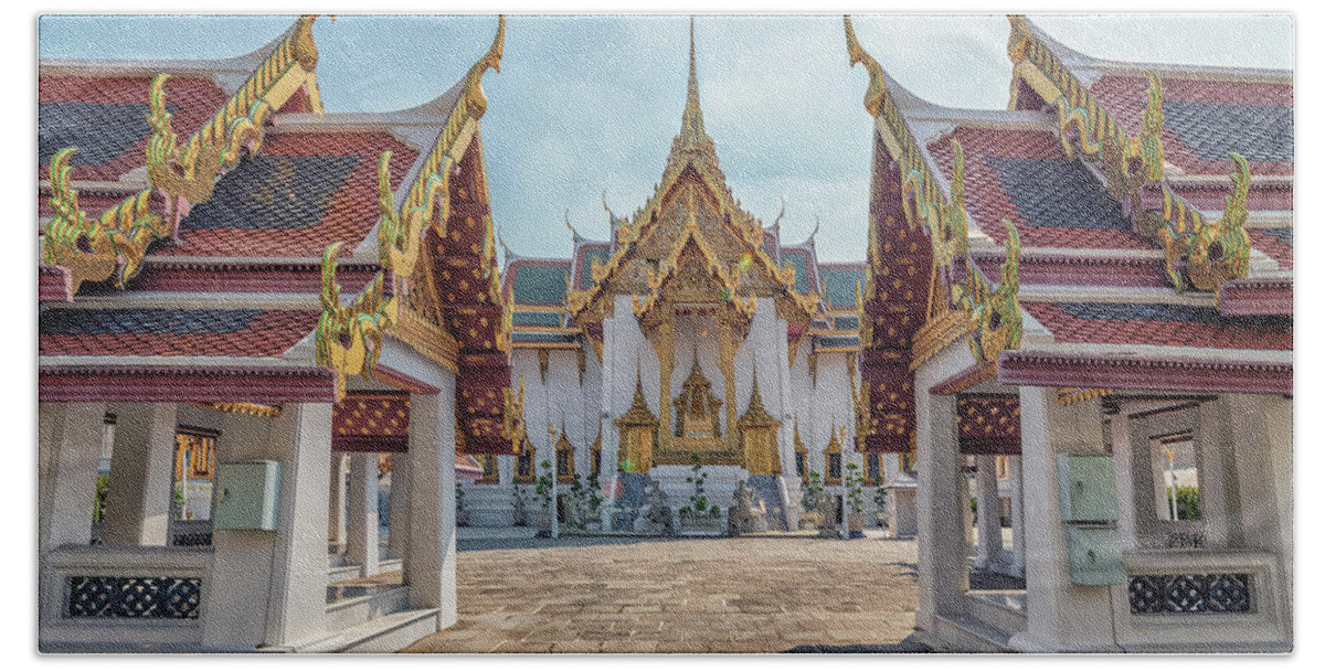 Ancient Beach Towel featuring the photograph The Grand Palace by Manjik Pictures