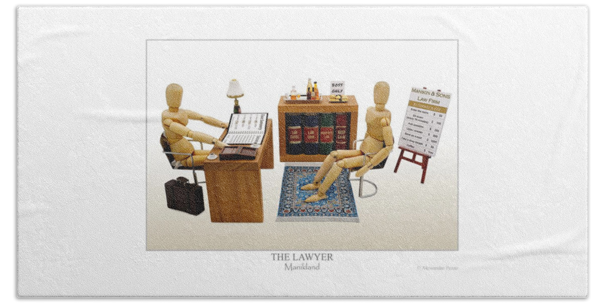 Alessandro Pezzo Beach Towel featuring the photograph The Lawyer by Alessandro Pezzo