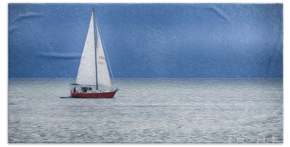 Sail Beach Towel featuring the photograph The Meaning Of Freedom by Bob Christopher