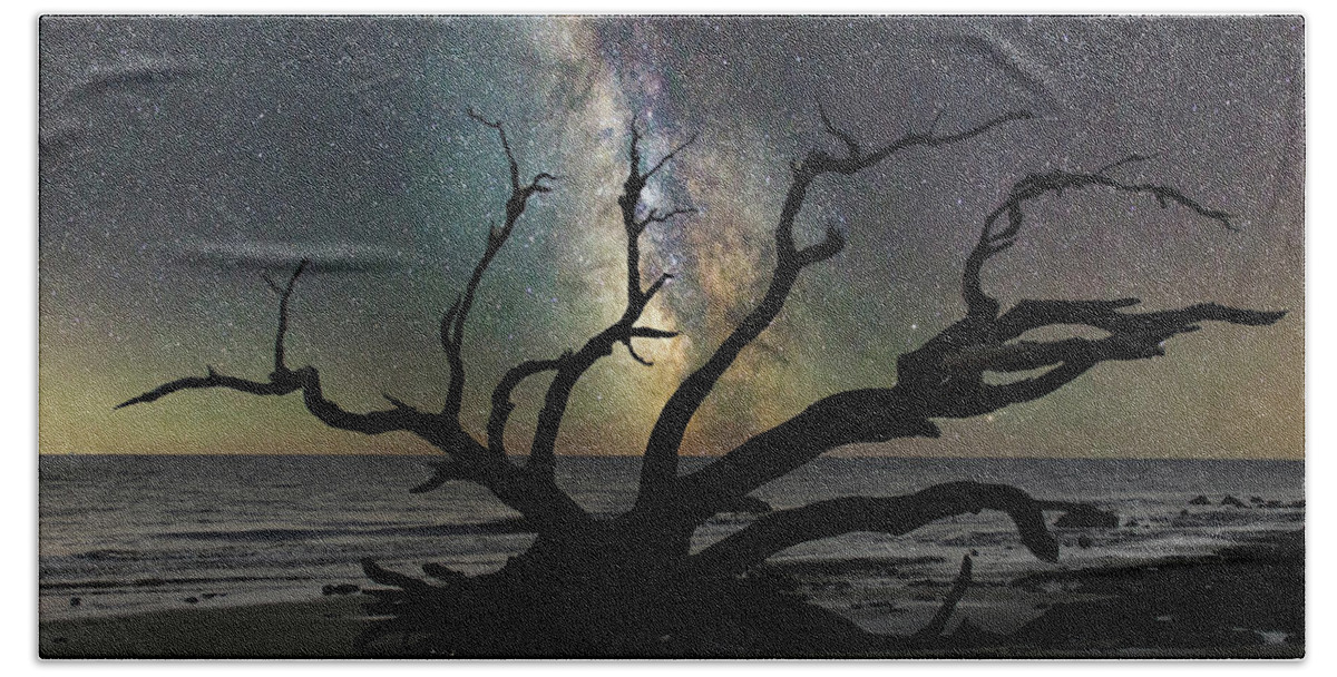 Milky Way Beach Towel featuring the photograph The Milky Way by Karen Cox