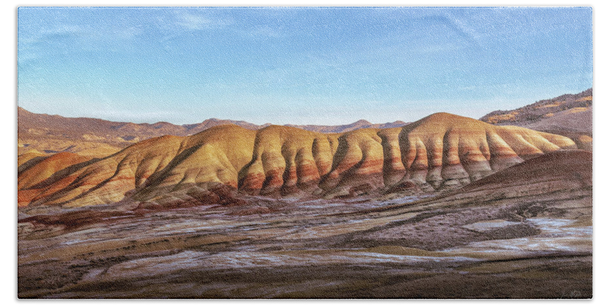Beautiful Beach Towel featuring the photograph The Painted Hills Panorama by Jason McPheeters