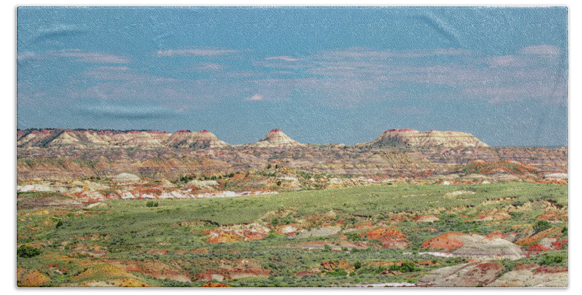Terry Badlands Beach Towel featuring the photograph The Terry Badlands by Todd Klassy