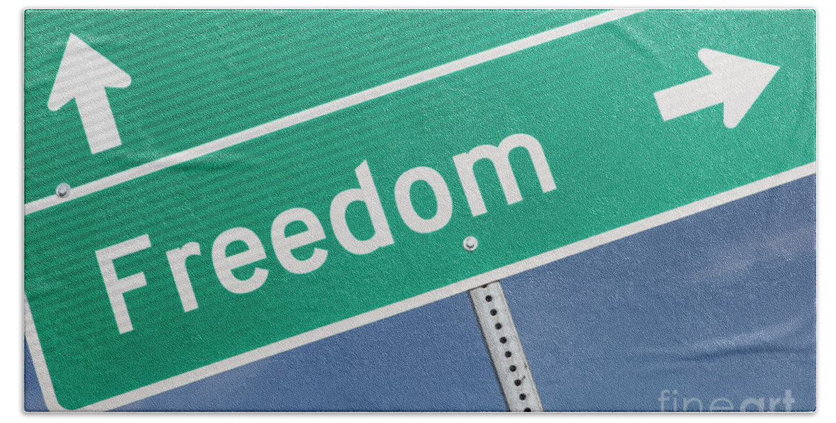 Freedom Beach Towel featuring the photograph The Way to Freedom by Jim West