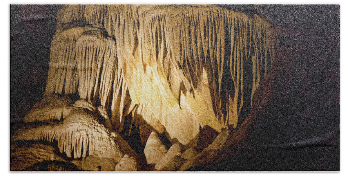 Carlsbad Beach Towel featuring the photograph The Whale's Mouth, Carlsbad Caverns, NM by Segura Shaw Photography