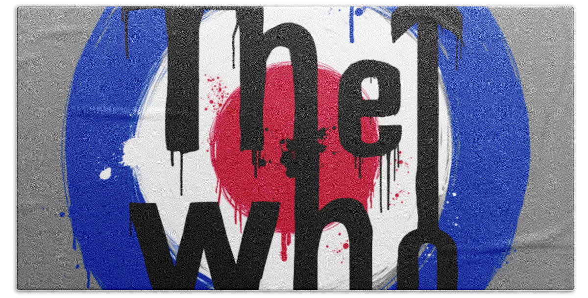 Thewho Beach Towel featuring the digital art The Who png by Andrea Gatti