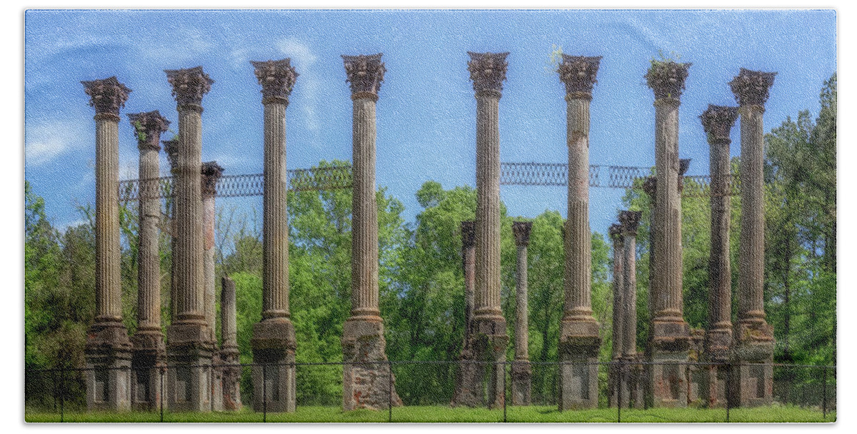 Windsor Ruins Beach Towel featuring the photograph The Windsor Ruins by Susan Rissi Tregoning