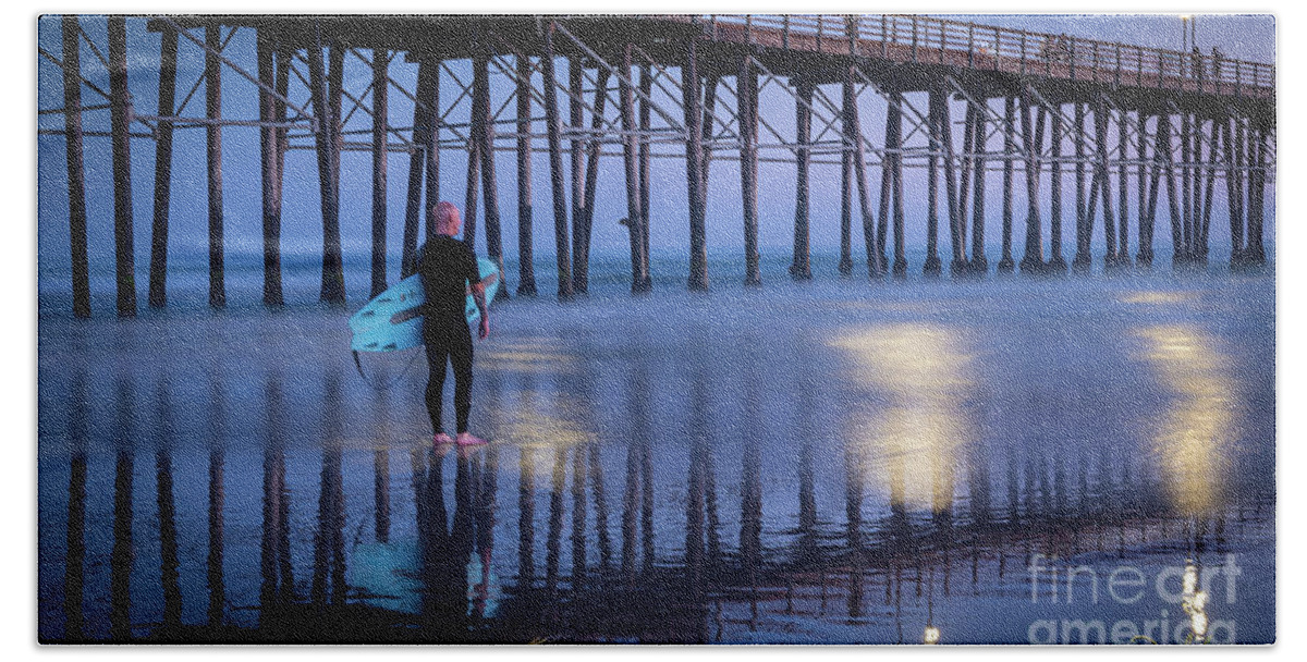 Beach Beach Towel featuring the photograph There Are No Waves, Man by David Levin