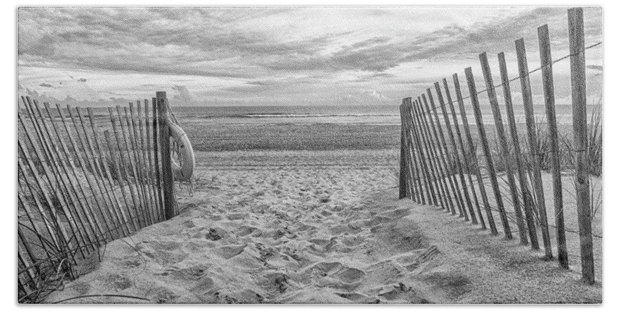 Beach Beach Towel featuring the photograph To the Beach - Emerald Isle North Carolina by Bob Decker