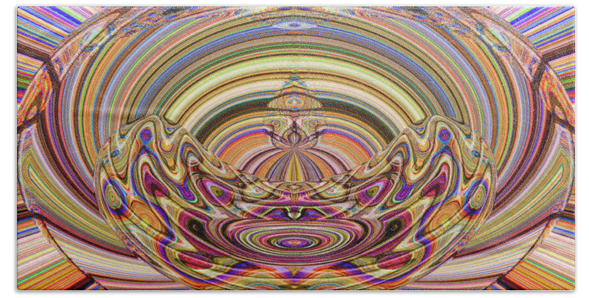 Tom Stanley Janca Abstract 5349pa2 Beach Towel featuring the digital art Tom Stanley Janca Abstract 5349pa2 by Tom Janca