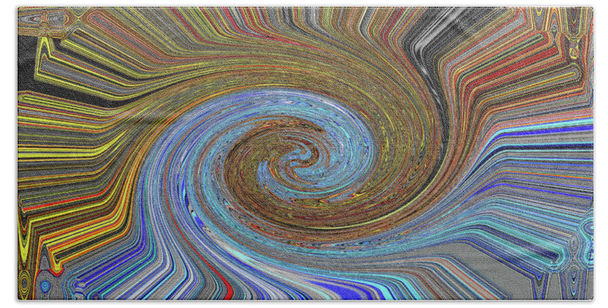 Tom Stanley Janca Abstract#7989 Beach Towel featuring the digital art Tom Stanley Janca Abstract#7989 by Tom Janca