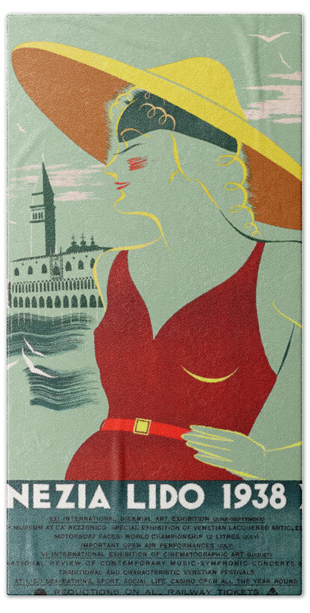Woman Beach Towel featuring the digital art Tourist on Venice Riviera by Long Shot