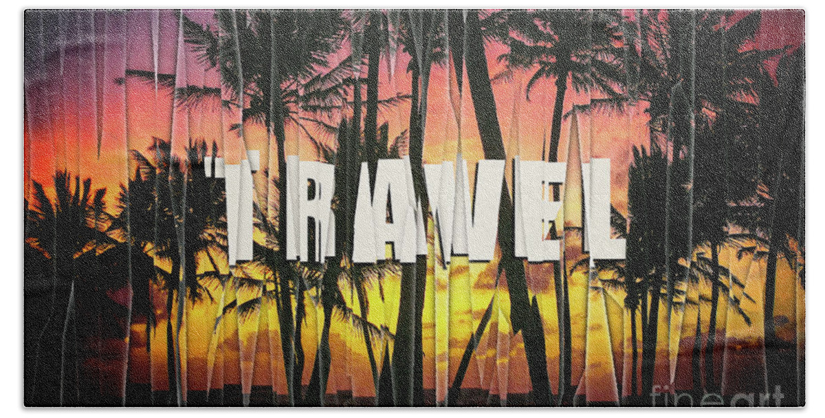 Travel Beach Towel featuring the digital art Travel by Phil Perkins