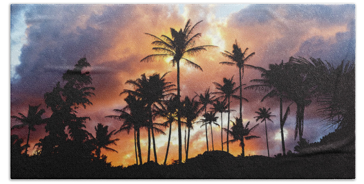 Sky Beach Towel featuring the photograph Tropical Sunset by Jason Roberts