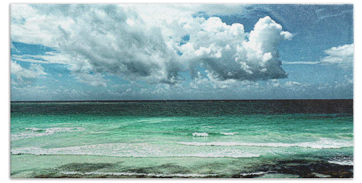 Druified Beach Sheet featuring the photograph Tulum Beach by Rebecca Dru