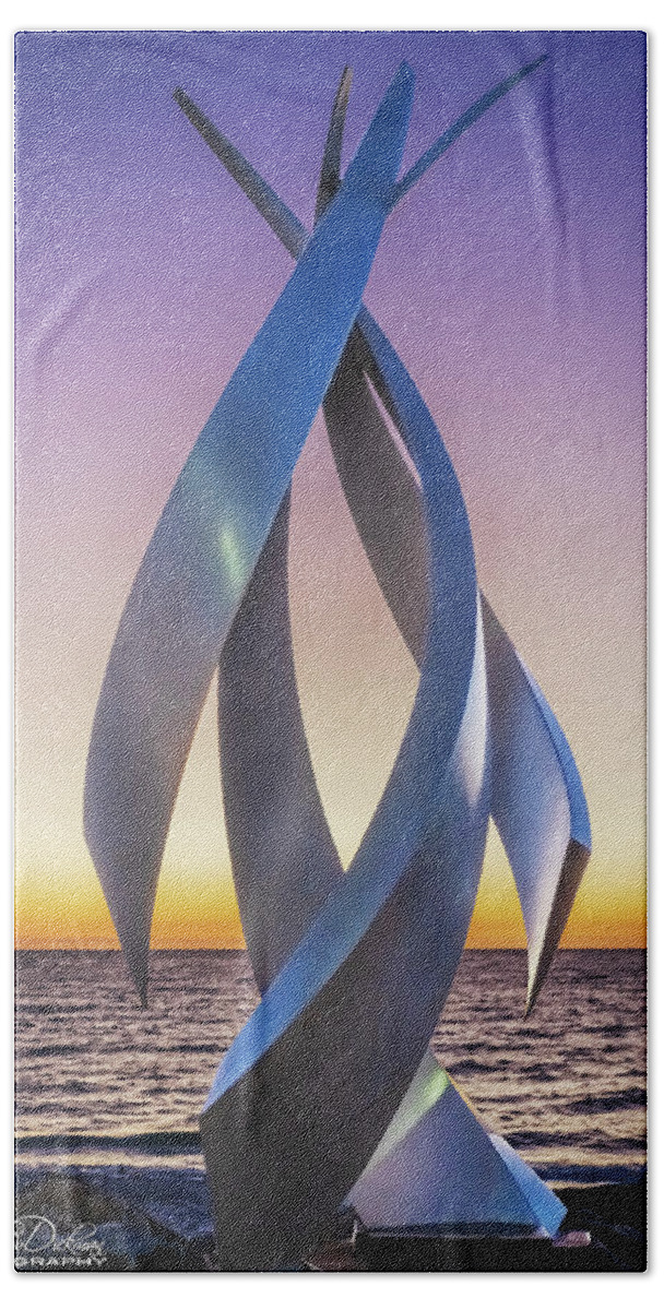 Steel Beach Towel featuring the photograph Twisted by Andrew Dickman