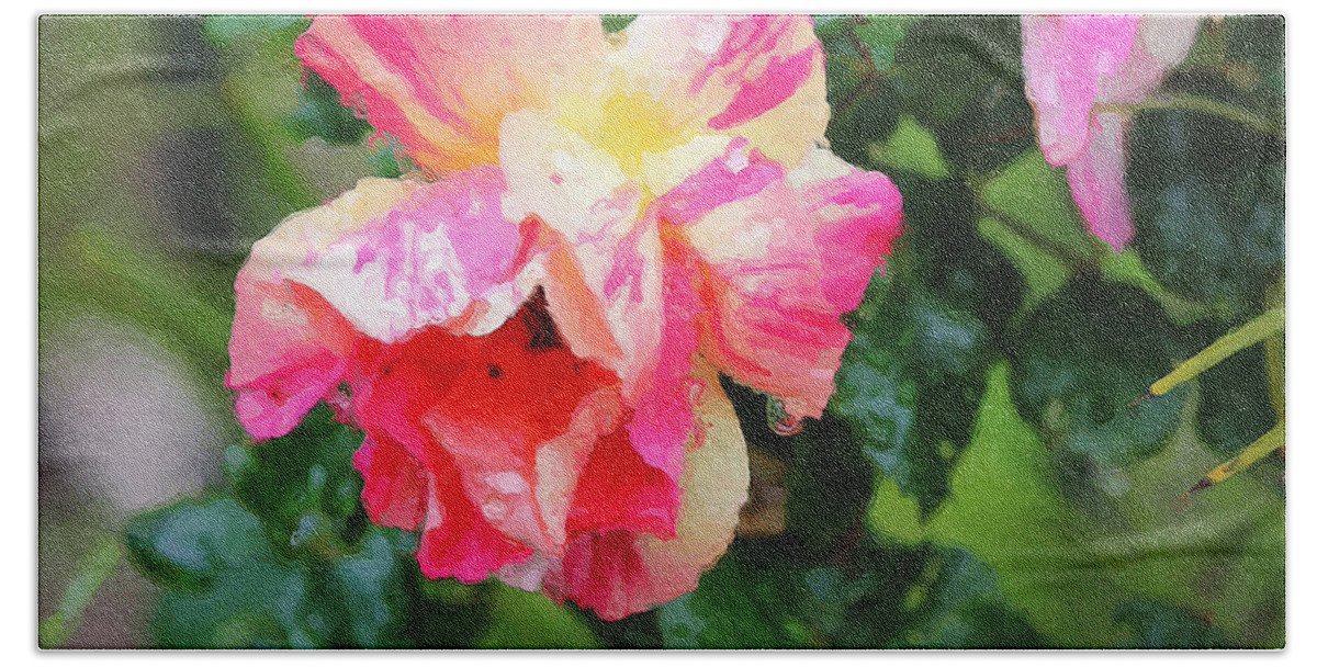 Rose Beach Towel featuring the photograph Tyger Rose Burning Bright by Brian Watt