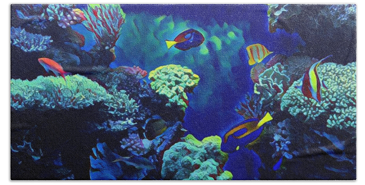 Under The Sea Beach Towel featuring the photograph Under the Sea by Juliette Becker