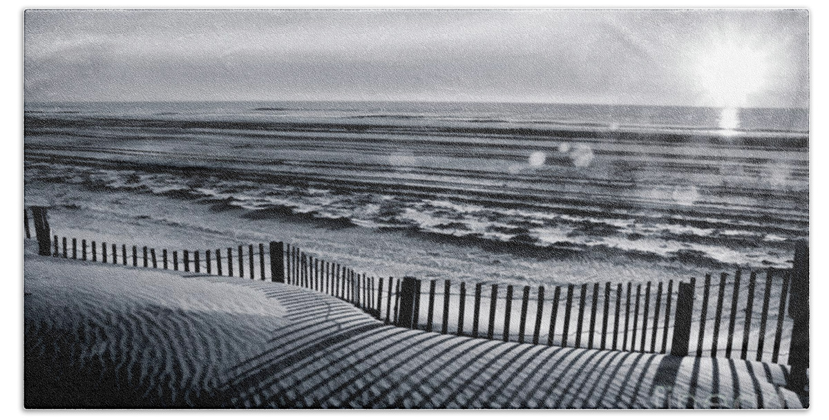 Aurora Beach Towel featuring the photograph Until Then My Love - Monochrome by Robyn King