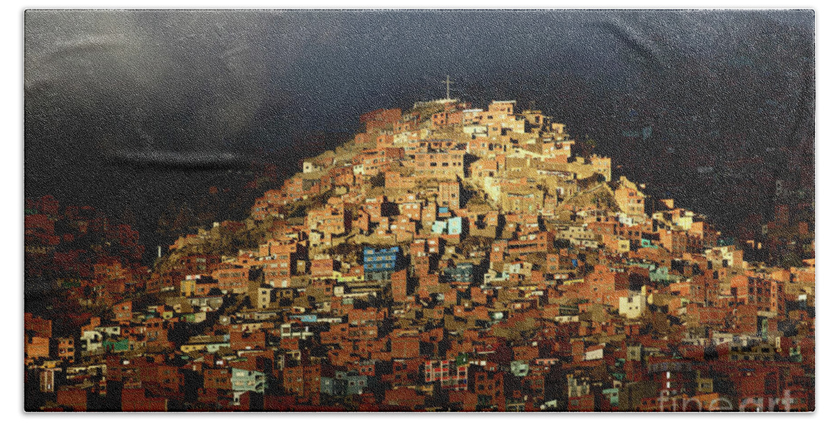 La Paz Beach Sheet featuring the photograph Urban Cross 2 by James Brunker