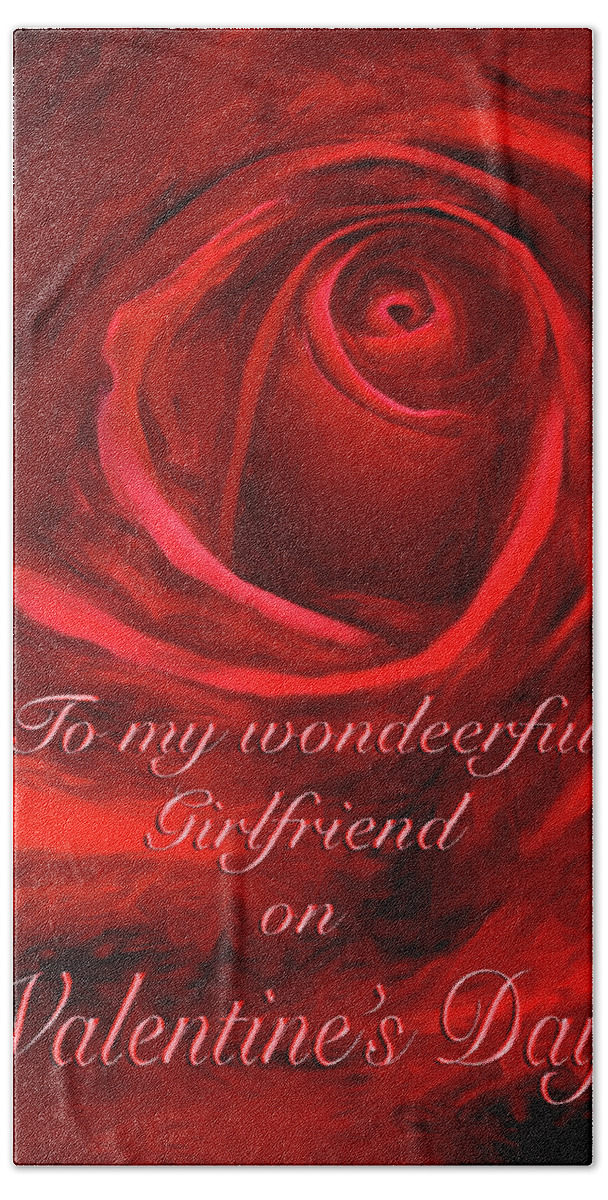 Roses Beach Towel featuring the photograph Valentine's Day Card by George Robinson
