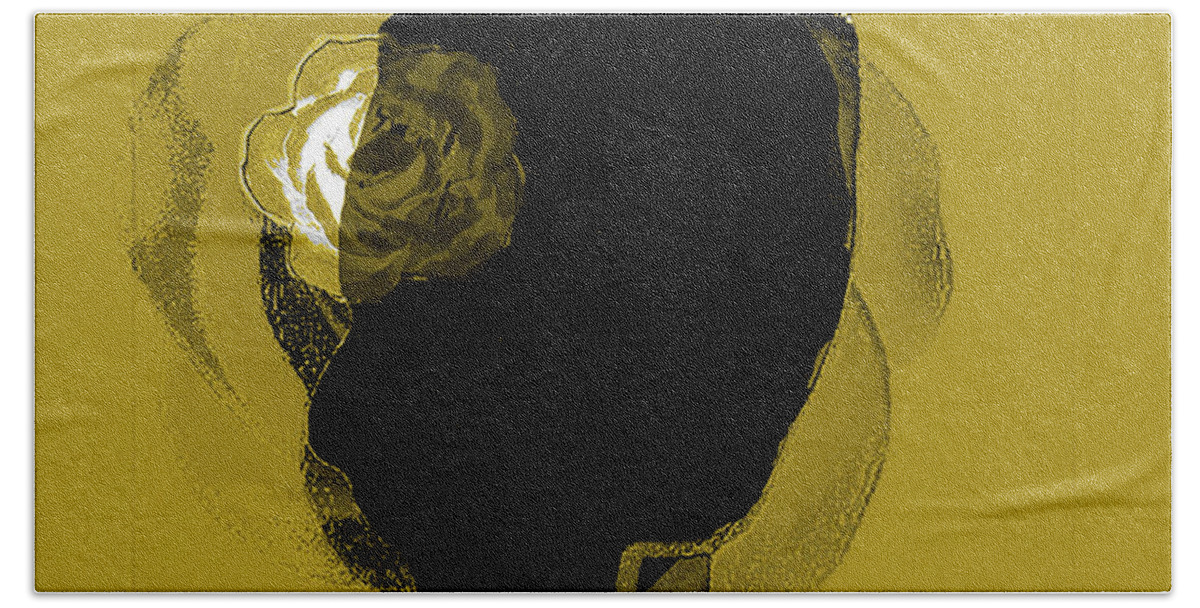 Lady Beach Towel featuring the digital art Veils of Roses by Alexandra Vusir